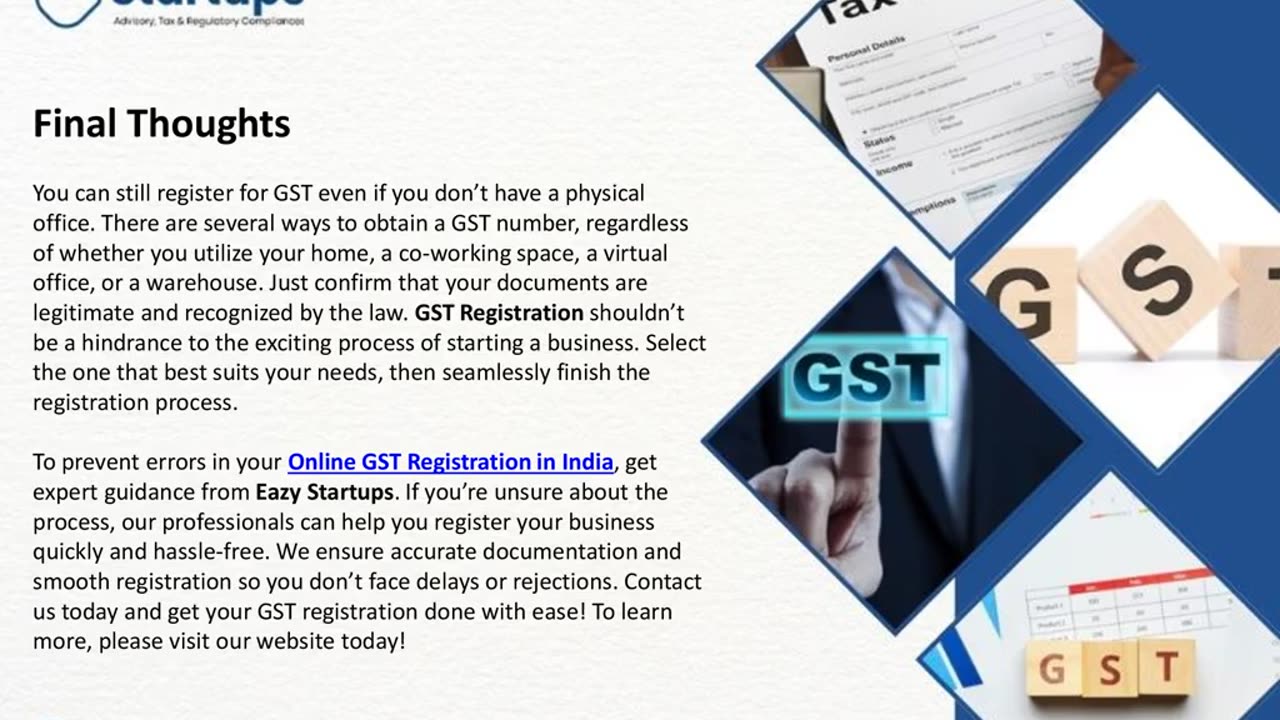 How To Get GST Registration Without A Physical Office In India