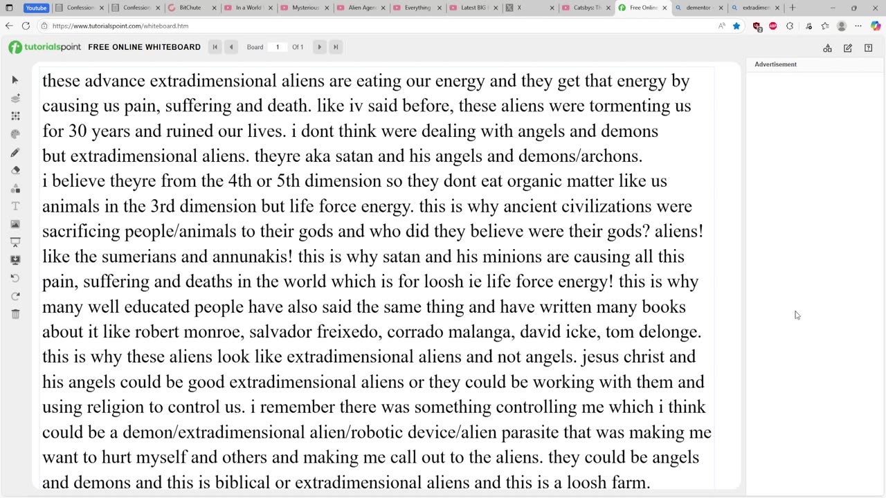 were dealing with extradimensional aliens and this is a loosh farm?