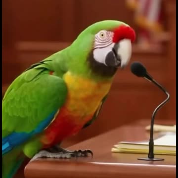 This Parrot Goes to Christmas Court… and Roasts Everyone 😂🎄🦜 #papagoiecho #parrot #talkingparot