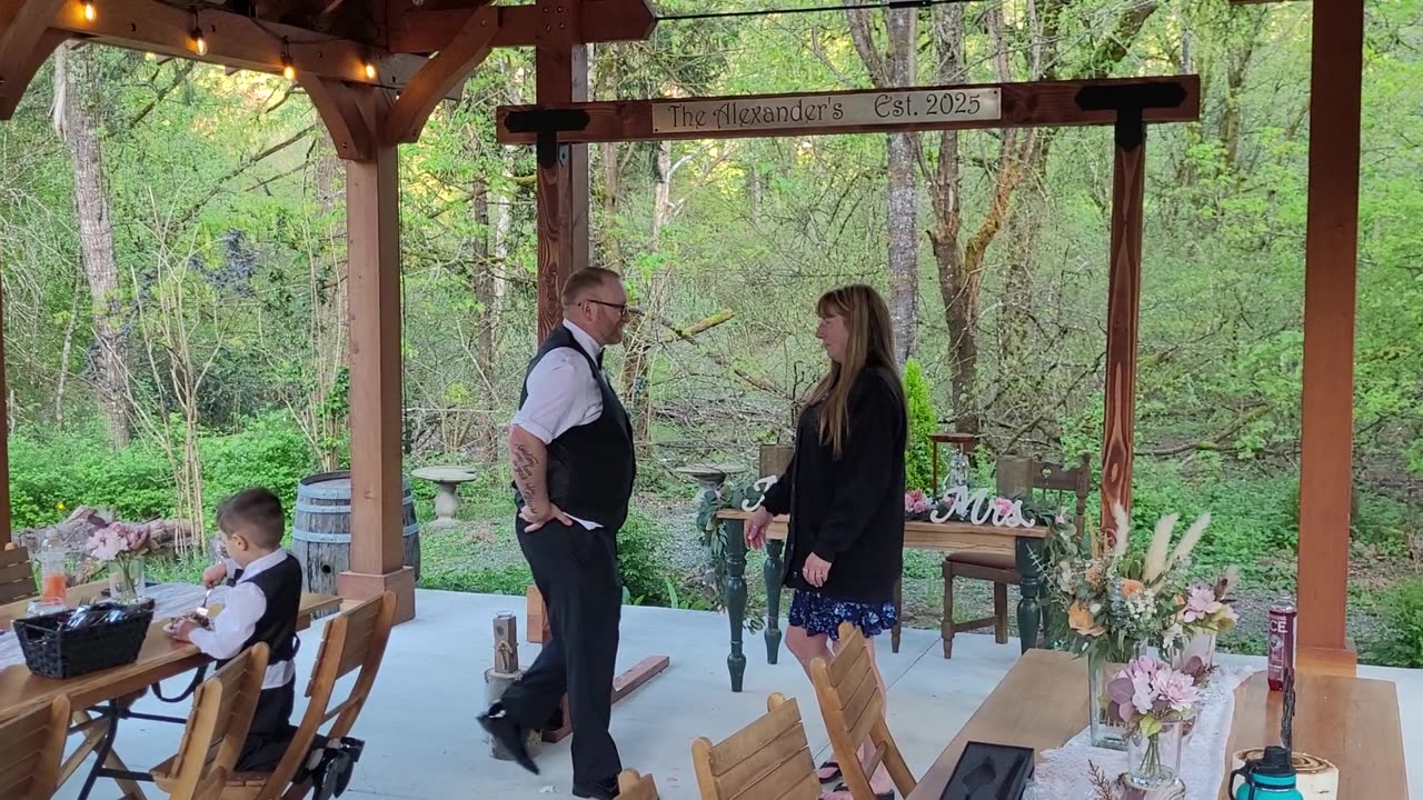 Jeremy and Mom dance