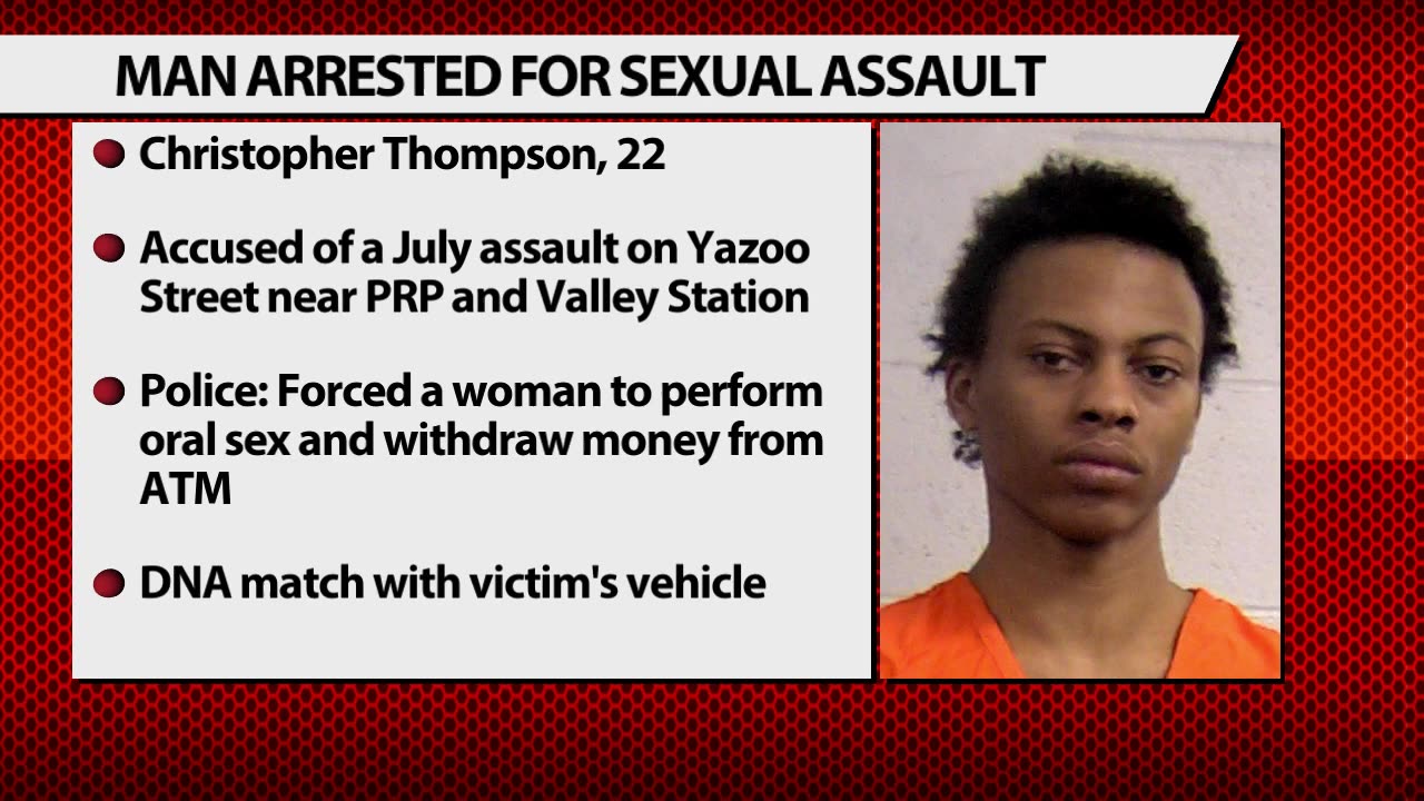 Louisville black man arrested for sexual assault in connection to July 2023 robbery