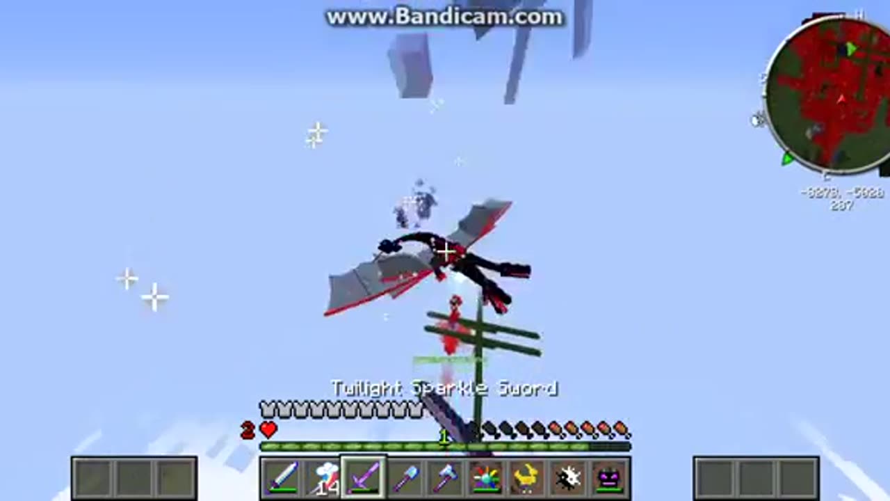 Minecraft Orespawn Overpowered Queen boss fight