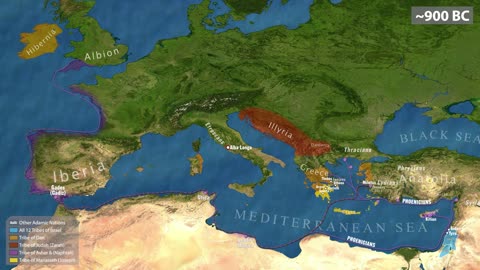 The Migrations of the 12 Tribes of Israel to Europe.