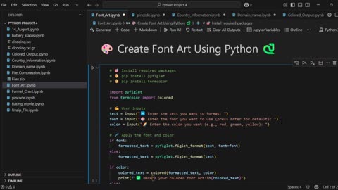 How to Create Colorful ASCII Text Art in Python