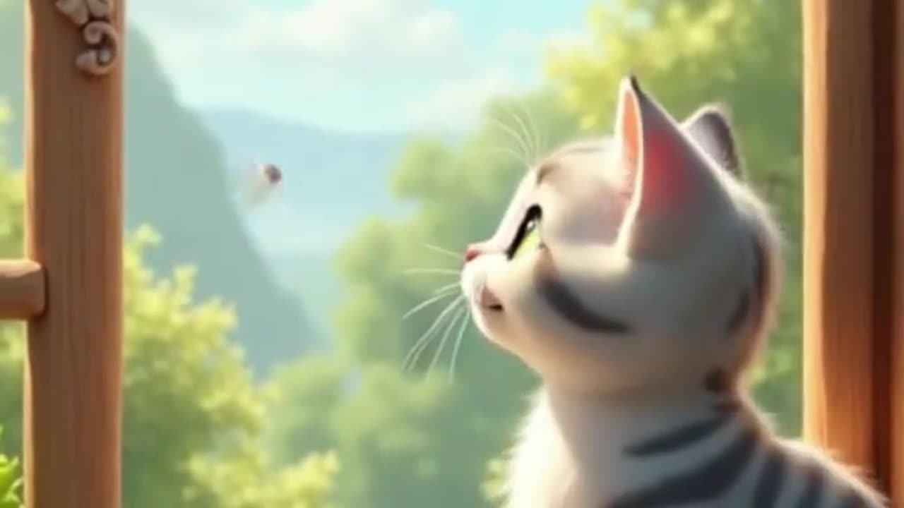 Curious_Cat_Watching_Birds_from_the_Window
