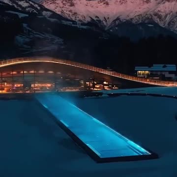 One of the most impressive swimming pools in the world, Austrian Alps.