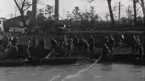 INFANTRY ASSAULT BRI... - INFANTRY ASSAULT BRIDGE FOR ROER RIVER, WEISWELLER, GERMANY - 111-adc-3453