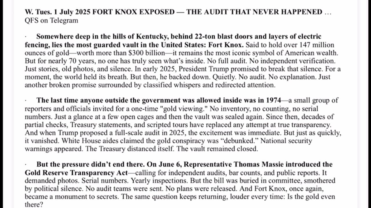 WTPN SITUATION UPDATE FEATURING RESTORED REPUBLIC 7-2-25