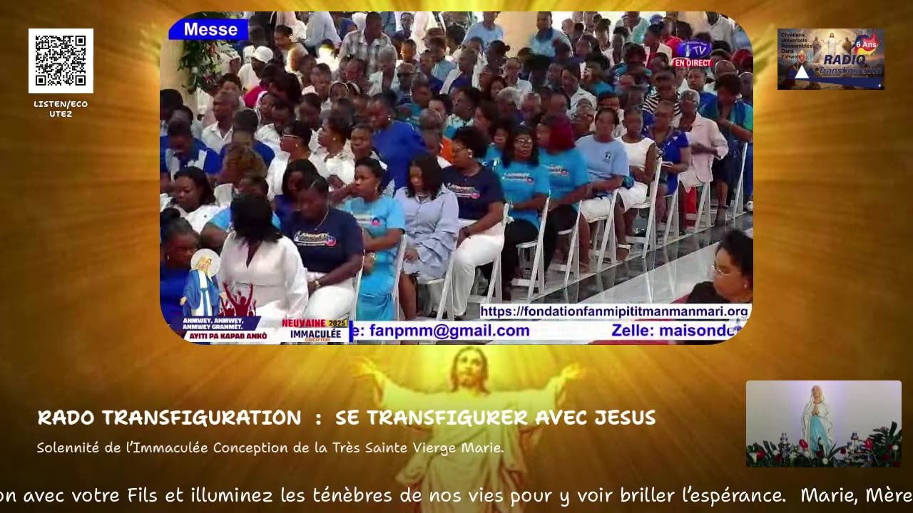 Messe / Solennité de l’Immaculée Conception de la Très Sainte Vierge Marie.