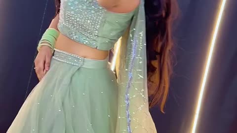 Beautiful cute lovely girl dance in studio