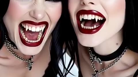 VAMPIRE MODELS AND FASHION _ VAMPIRE GOTH GIRLS _ DARK OM 43 _ MUSIC FOR VAMPIRES 1 HOUR