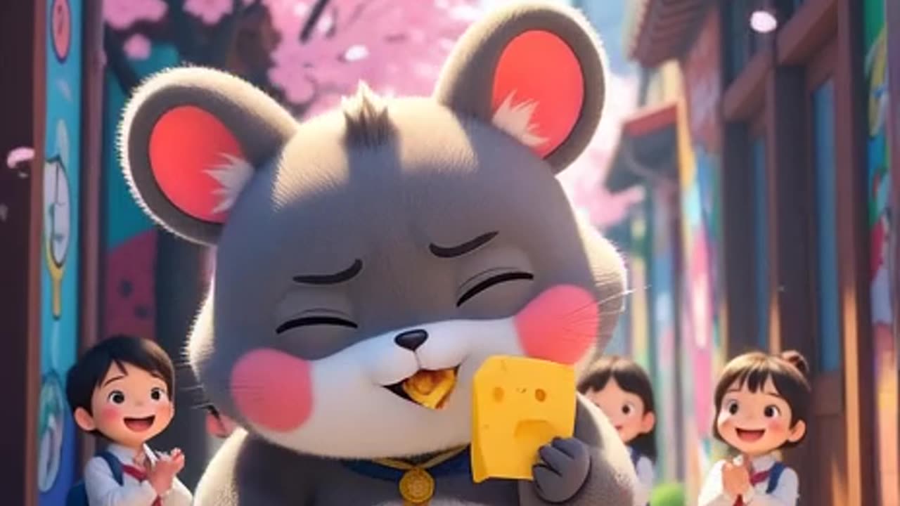 Studio Ghibli fan art 《3》 #LABUBU art #Studio Ghibli style #AI generated animation #shortvideo