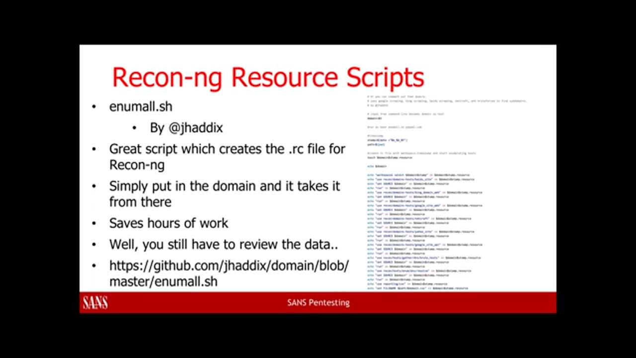 SANS Pen Test Webcast: Manual Testing is a Must, but Automation is Divine