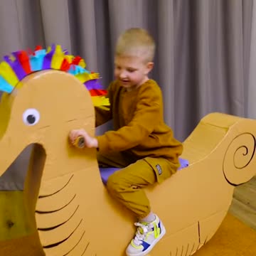 DIY Seahorse rocking chair for son