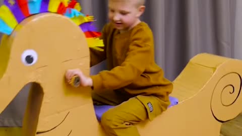 DIY Seahorse rocking chair for son