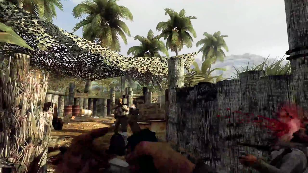 M2 Flamethrower Trench Warfare (White Beach, Peleliu) Call of Duty WaW