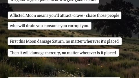 Afflicted Moon in Astrology