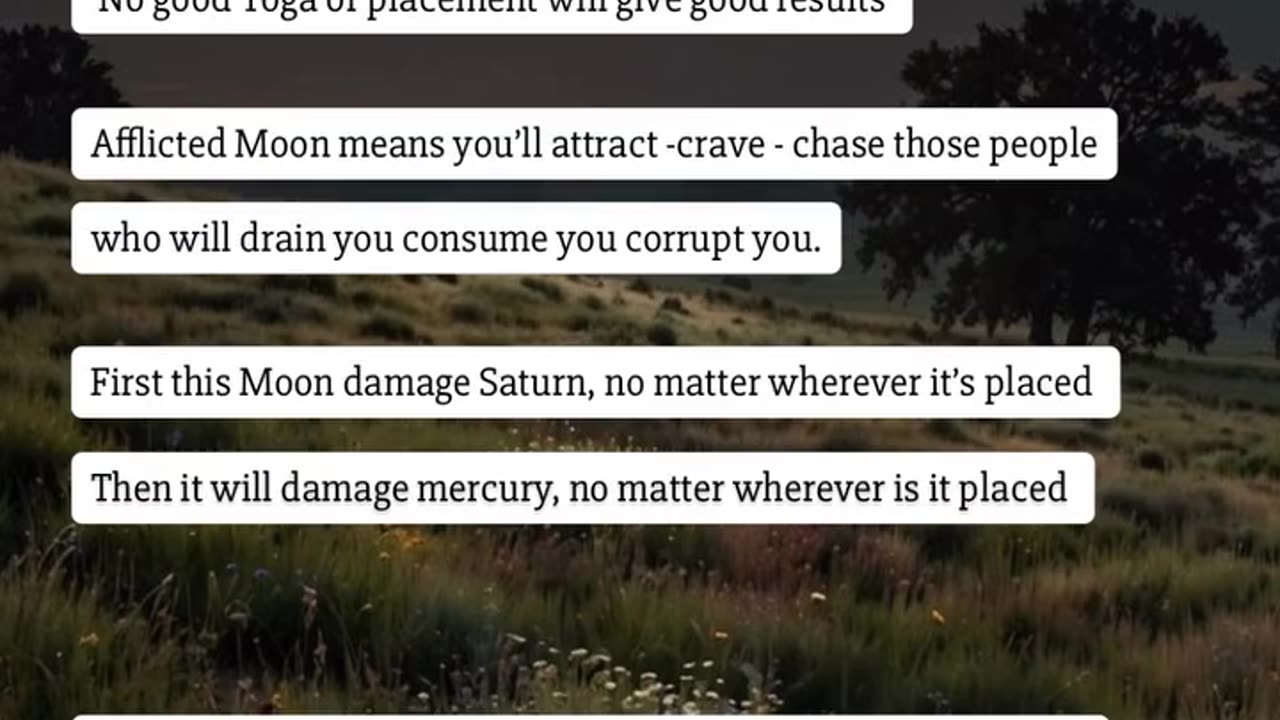 Afflicted Moon in Astrology