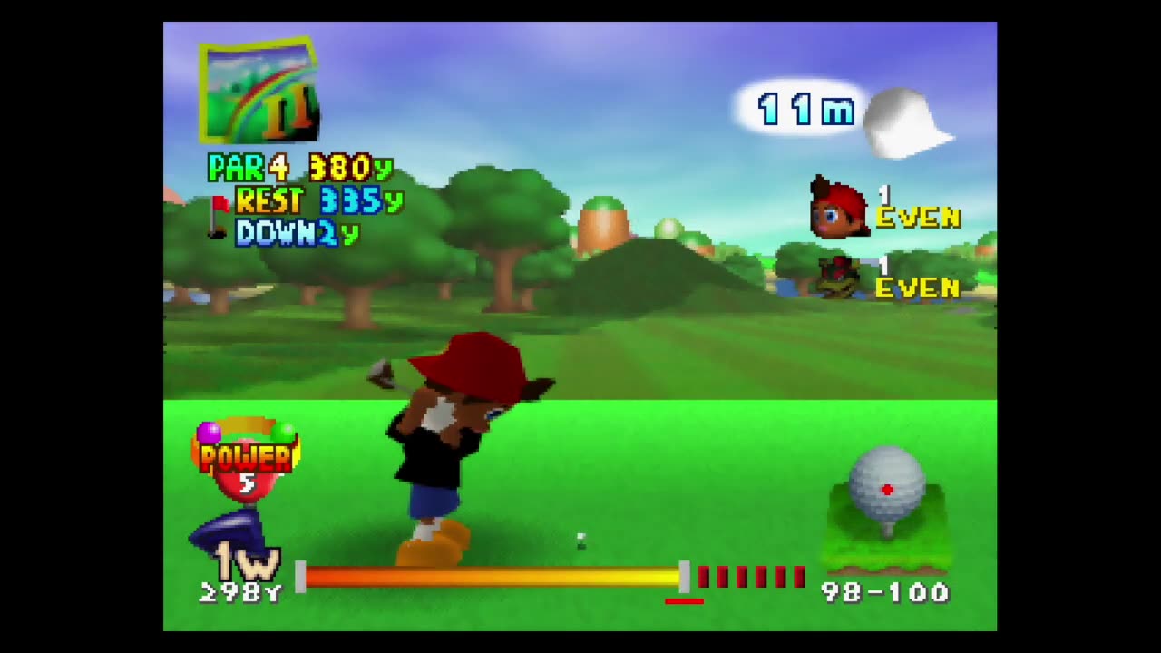 Mario Golf GBC Characters unlock hack on MiSTer FPGA N64