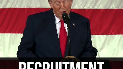 President Trump: We Rebuilt Our Military So Much There's a Recruitment Waitlist!