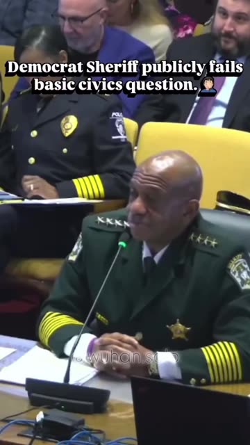 Sheriff Garry McFadden (Charlotte) was not able to name any of the 3 branches of government