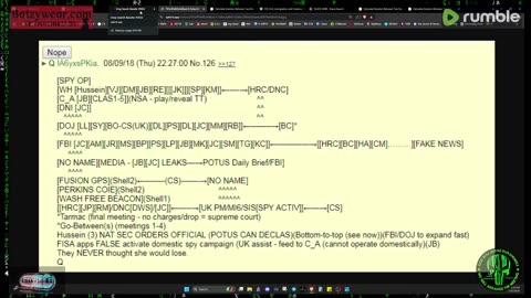 "CRACKING THE Q-CODE" ~ 'Subpoena Of All [H] Biden's Financial Records? [Death Blow]?'