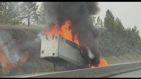 Coquihalla Highway reopened after semi truck fire Friday