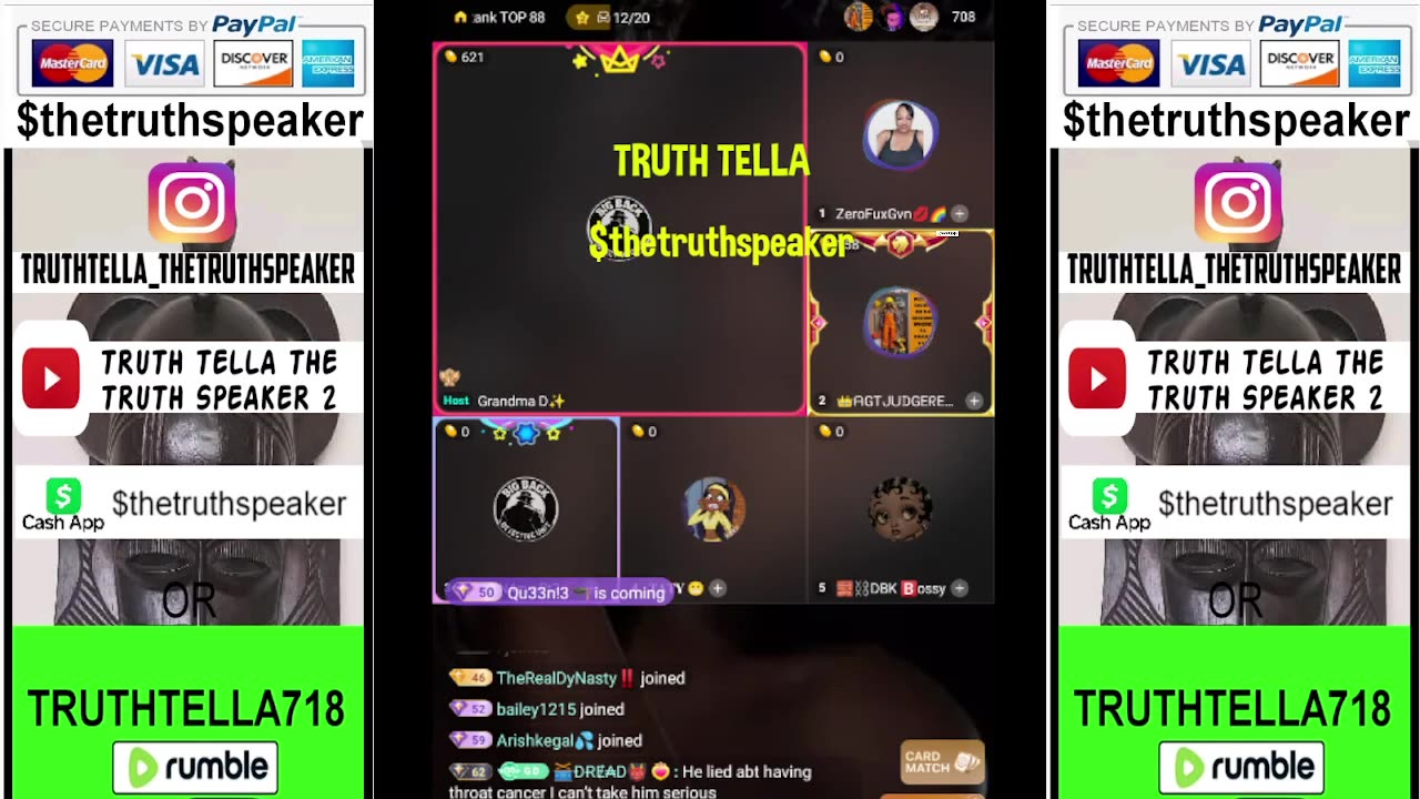 JUDGE REBA VS. KINGB ON GRANDMA D LIVE