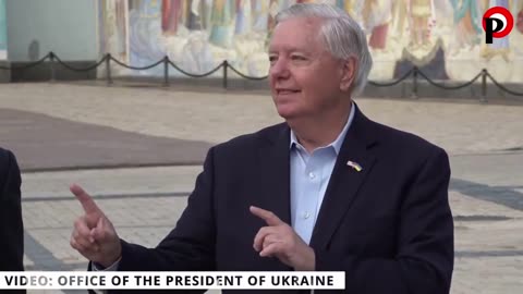 Lindsey Graham is attempting to sabotage peace talks with Russia in Kiev.