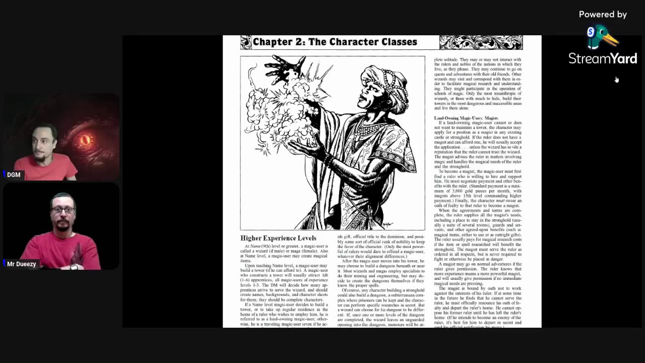 Personaje Primario 3: El Mago en D&D