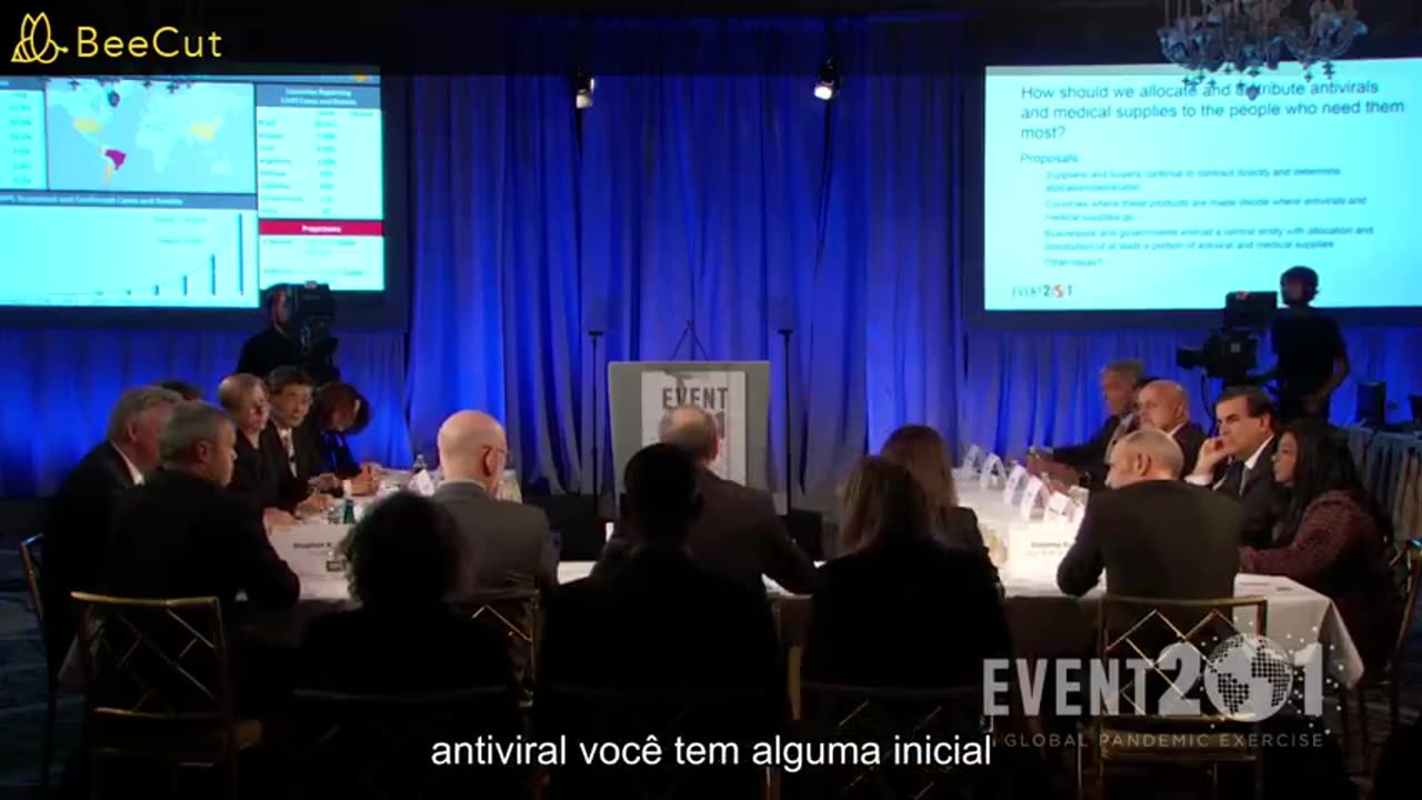 Event 201 Pandemic - Segment 01 - Introdução e Discussão de Contramedidas Médicas (MCM)
