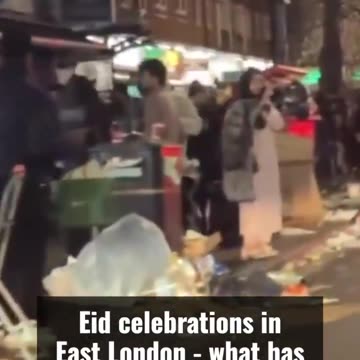 East London looks unrecognisable during Eid celebrations.