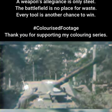 Repurposed Might US Troops Fire Captured Cannon #ColourisedHistory