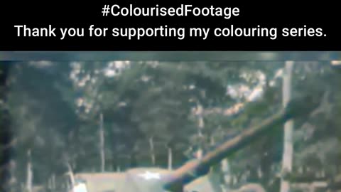 Repurposed Might US Troops Fire Captured Cannon #ColourisedHistory