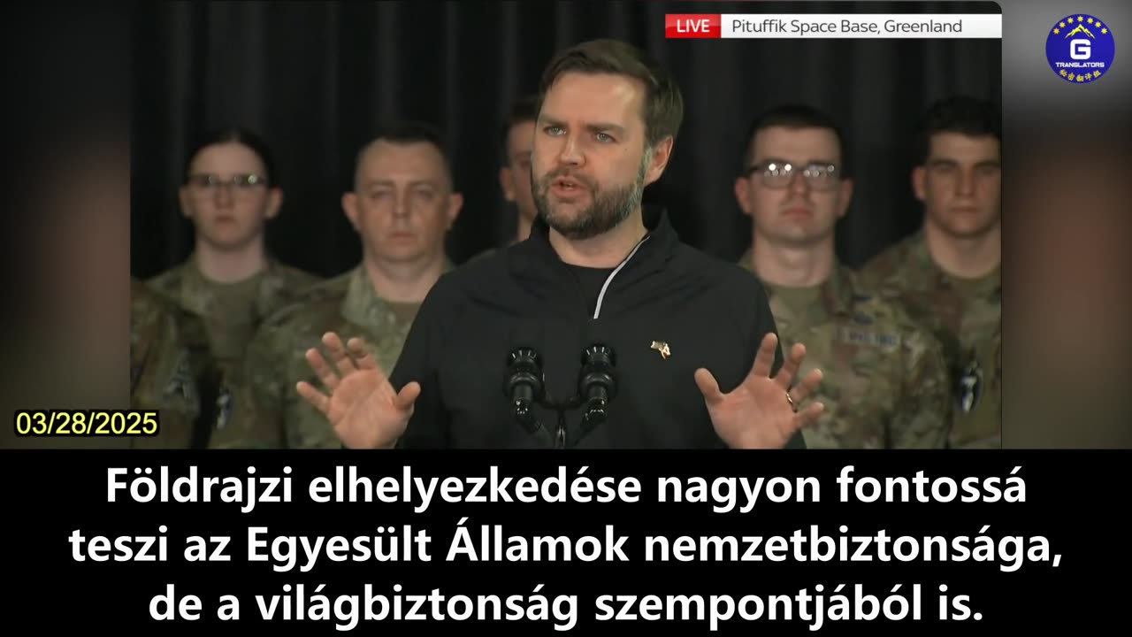 【HU】JD Vance: Grönland létfontosságú az Egyesült Államok és a világ biztonsága szempontjából