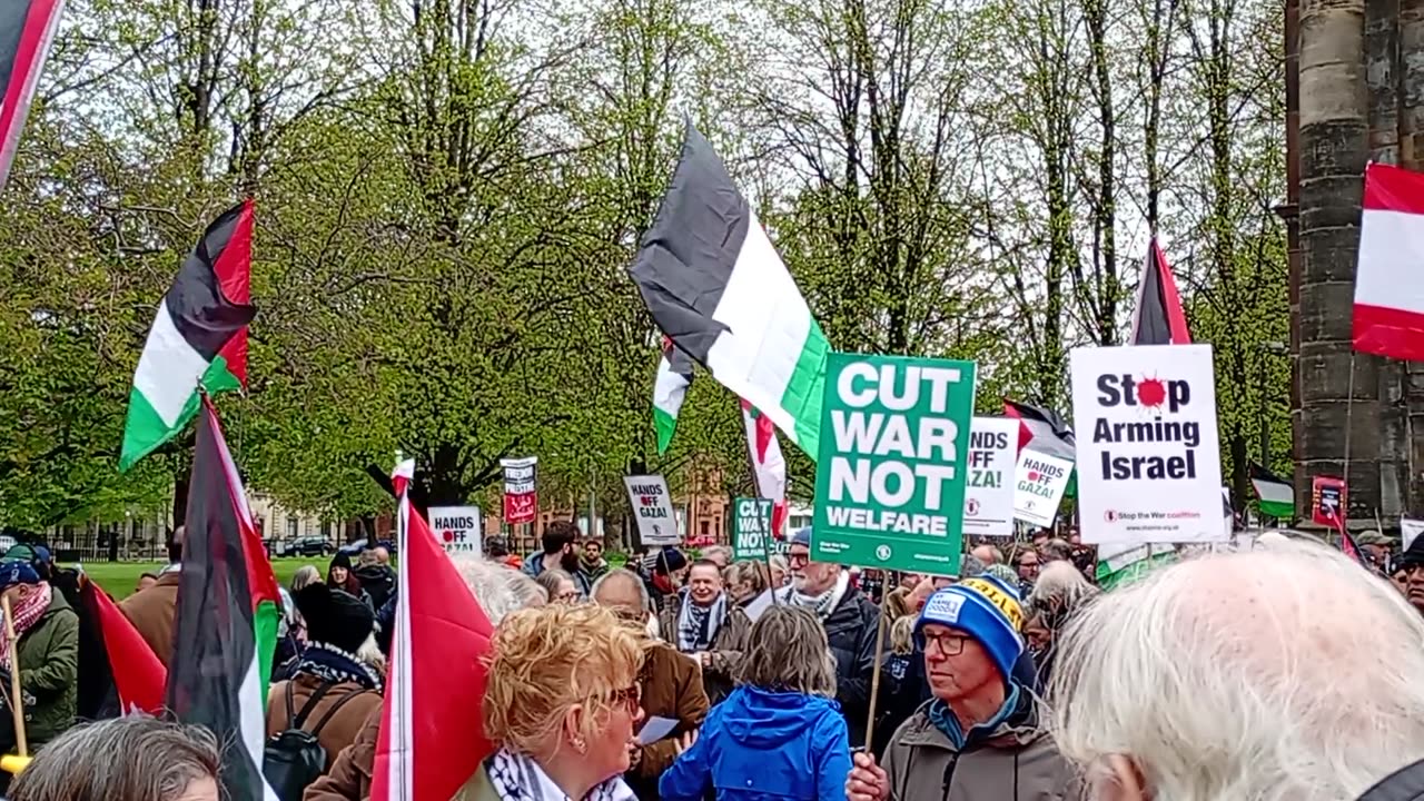 Palestine March from Glasgow Green to Buchanan Street