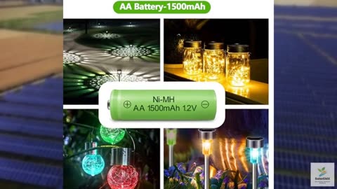 GENYESTAR AA Rechargeable Batteries NIMH 1.2V Double A 1500mAh High Capacity Bat
