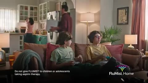 ANOTHER SICKENING ADVERT PUSHING THE FLU NASIL MIST VACCINE