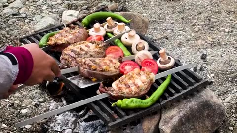 The best meat roulade kebab i've ever made in wild