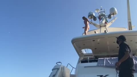 Hesitation On Boat Jump Leads To Failed Launch