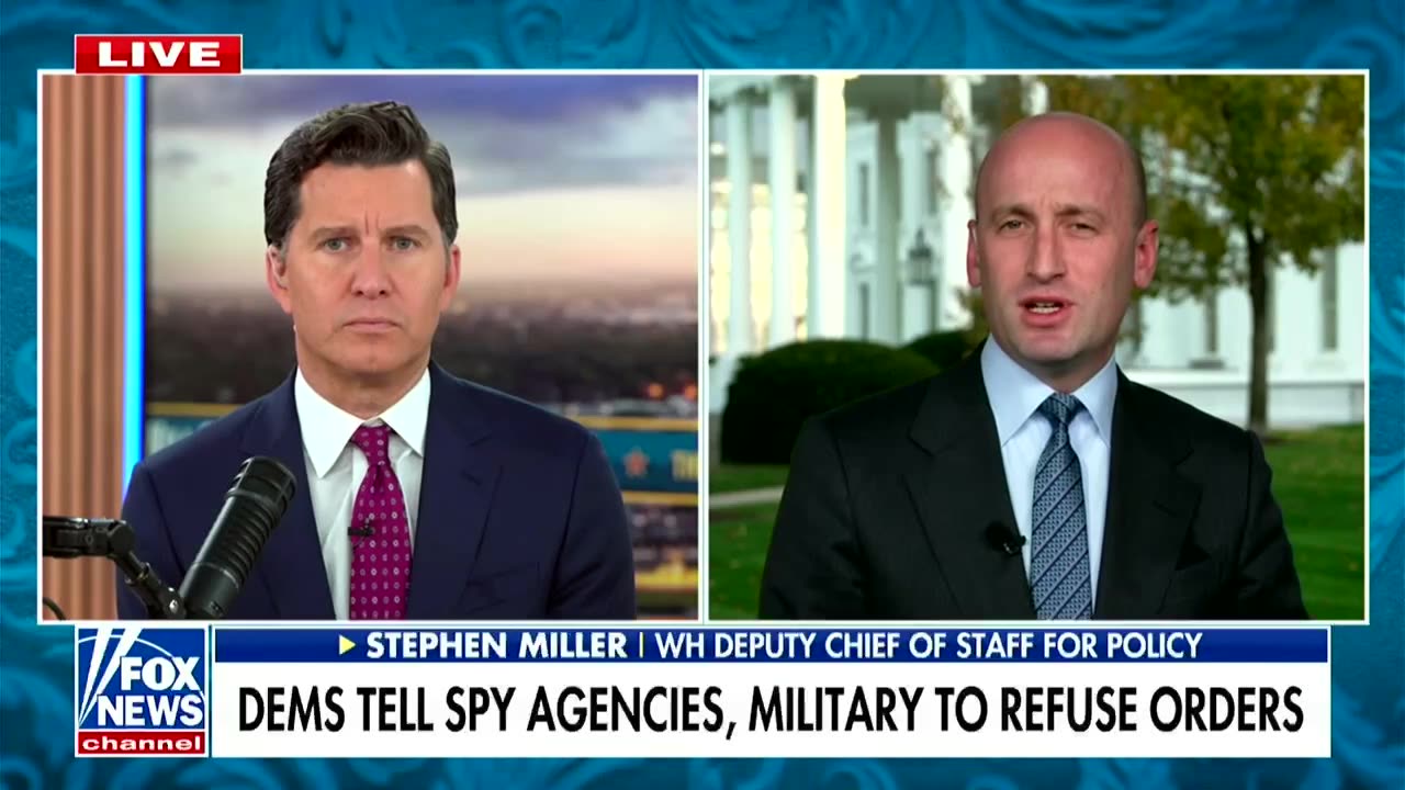 'Rebellion!' Stephen Miller flips after Dems tell troops to 'refuse illegal orders'