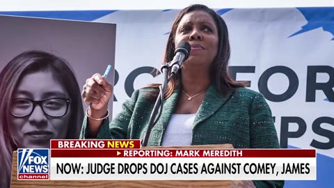 Judge drops DOJ cases against James Comey, Letitia James
