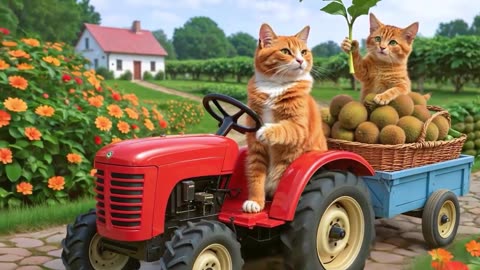 #CuteCat #CatMom Kitten Learns to Cook Pineapple Rice with Mama