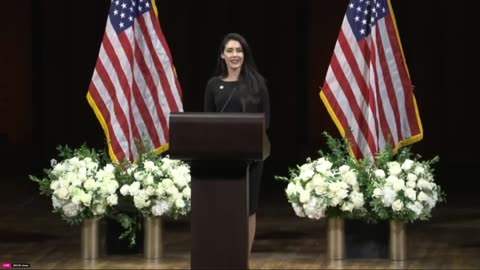 Anna Paulina Luna at the Charlie Kirk Memorial & Prayer Vigil, Kennedy Center