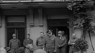 GEN. GEORGE C. MARSH... - GEN. GEORGE C. MARSHALL VISITS ST. VITH, BELGIUM, AND WITZ, - 111-adc-2453