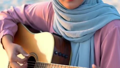 Warm Acoustic Flow 🌿 | #muslimah #acousticshorts #shorts