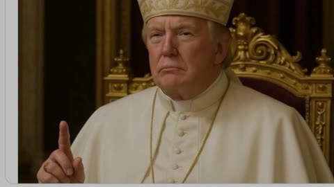 President Trump posts photo of him as Pope from