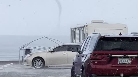 View of Water Spout From Playa Bonita RV Park