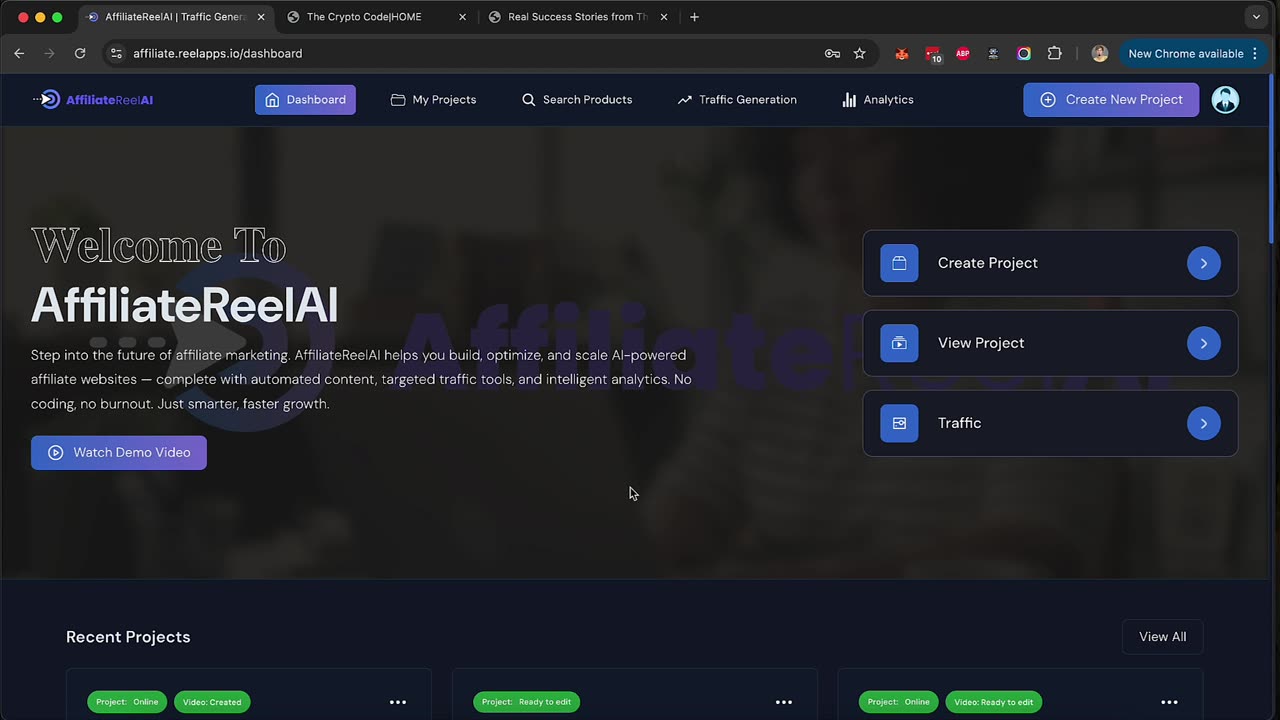 AffiliateReelAI Demo: Discover the AI System That Create and Monetizes Affiliate Money-Sites