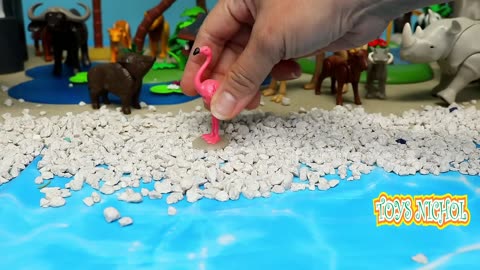 Make an Island in the Middle of the Sea for Elephants and Monkeys to live on